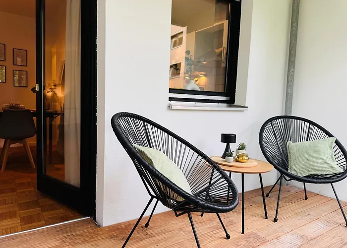 Apartman Klassen - Design - Balkon - Netflix - Naehe Messe Essen